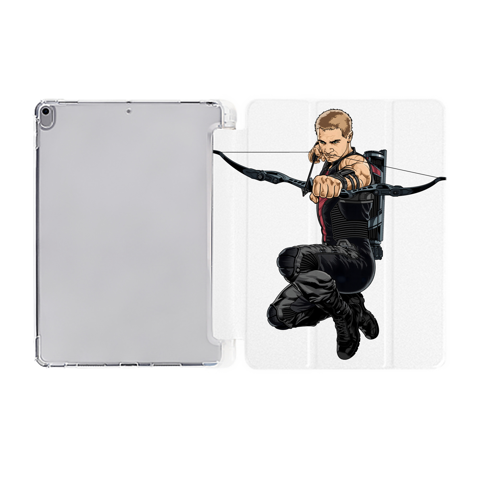 （画像用） アベンジャーズ The Avengers IPad ケース ペン収納付き 三つ折りスタンド PUレザー×シリコン 対応機種9.5/10.5/10.9インチ